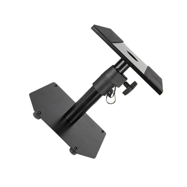 bedienty Support de Haut-Parleur Hauteur Réglable Support de Haut-Parleur C Sans Pince Support Antidérapant Studio Noir Sans Pince C