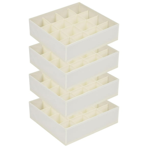 Organizador de cajones Joyoldelf de 16 celdas para calcetines y lencería, paquete de 4