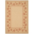 thumbnail image 2 of SAFAVIEH Courtyard Charles Floral Indoor/Outdoor Area Rug, Ivory/Rust, 5'3" x 7'7", 2 of 8