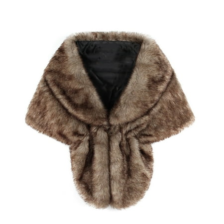 - Bridal Fur Lapel Shawl Butterfly Shaped Shawl Faux Fur Coat