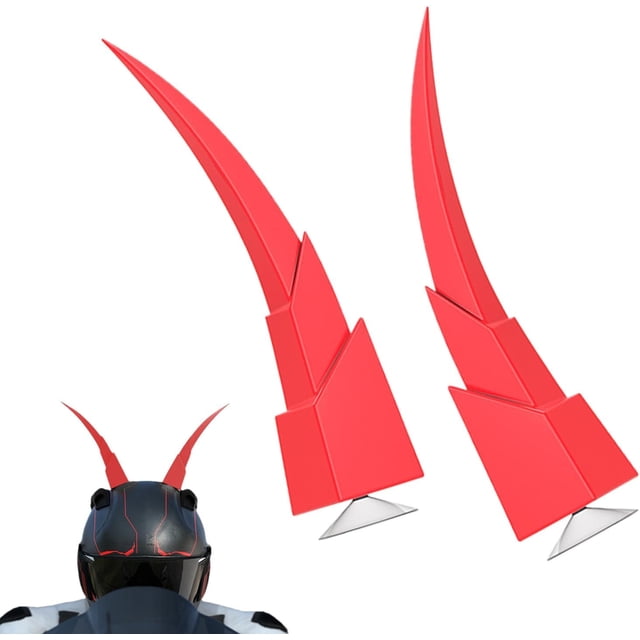 Helmet Decoration Corner Simulation Demon Super Cool Funny Motorcycle Car Helmet Corner Suction Cup