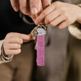 thumbnail image 1 of Minkissy Pink Rhinestone Pill Keychain Holder with Three Compartments Portable Organizer for, 1 of 8