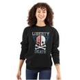 thumbnail image 3 of Liberty Death Skull Crossbones Flag Sweatshirt for Men or Women Brisco Brands X, 3 of 6