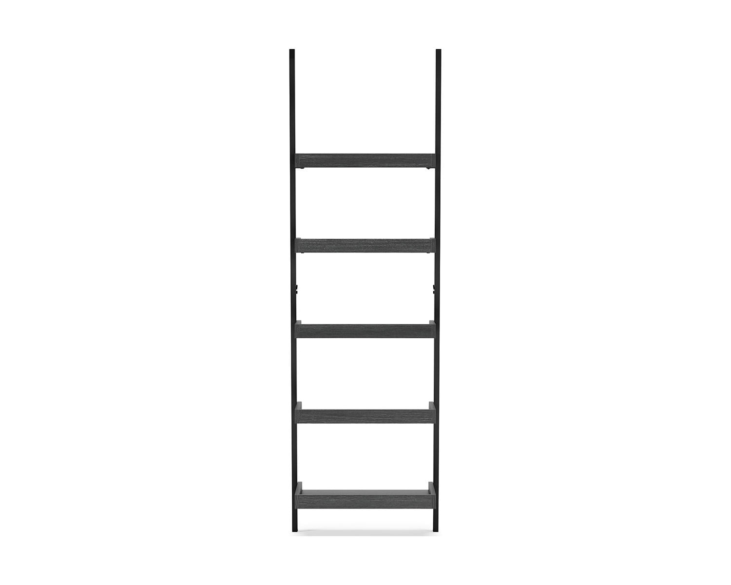 Signature Design by Ashley Yarlow Industrial 70 5-Tier Leaning Ladder Bookcase