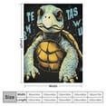 thumbnail image 4 of WERPE Just A Boy Who Loves Turtles Blanket  Extra Small for Pets Toddler Super Soft Blankets for livingroom, Couch, Sofa Flannel Lightweight Throw to Adults Kids Man Woman White, 4 of 6