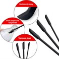 thumbnail image 3 of Juego de espátulas de silicona profesionales, diseño inteligente y práctico, espátula multifunción para mezclar y tomar muestras de productos de belleza, mango largo flexible, uso amplio en cocina y, 3 of 5
