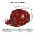 thumbnail image 4 of Hirioo Merry Christmas for Baseball Cap Men Cap Flat Brim for Men Women Teens Adjustable Baseball Cap, 4 of 7