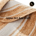 thumbnail image 5 of Jaipur Art And Craft Round Jute Area Rug Beige and White Hand Braided Carpet for Bedroom, Living Room (8x8 Sq Ft), 5 of 5