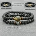 thumbnail image 6 of Trend Men's Bracelet Lava Stone Labradorite Moonstone Beads Bracelet Chakra Yoga Wood Bead Bracelet For Men Jewelry Bileklik, 6 of 6