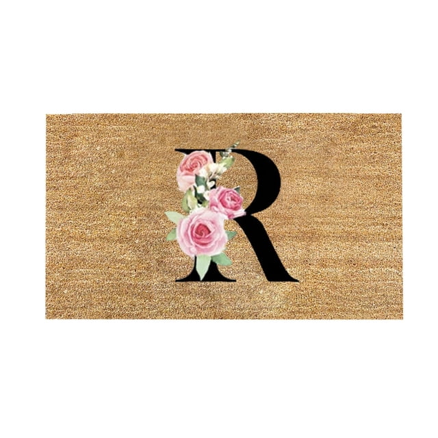 adviicd Personalized Alphabet Doormat For Welcoming Guests At Your Doorstep 1PC