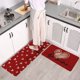 thumbnail image 4 of Día de San Valentín Decoración Día de San Valentín Alfombra de Piso de Cocina Set de Dos Piezas Alfombra de Puerta de Dormitorio de Casa Alfombra de Puerta de Baño de Entrada Alfombra de Puerta de Ent, 4 of 6