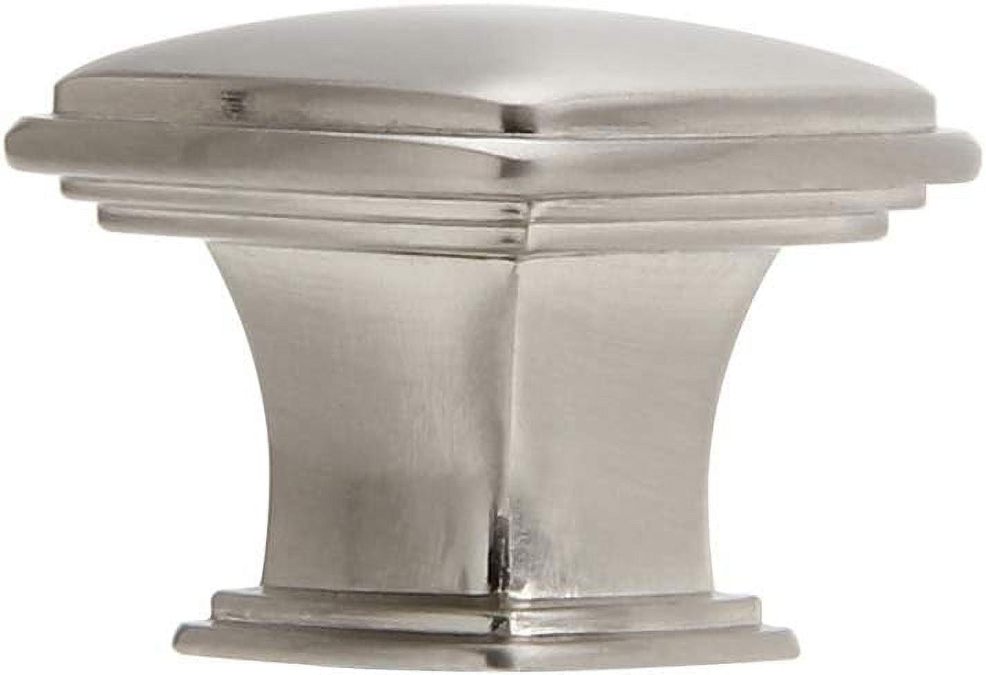 Silverline K2023-BSN Cabinet Hardware Knob 10 Pack 31L x 31W x 25H (mm) Brushed Satin Nickel