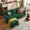 Green, variant on Tornama Modern Fabric L-Shapped Sofa Sectional Couche for Living Room Convertible Sofa with Ottoman