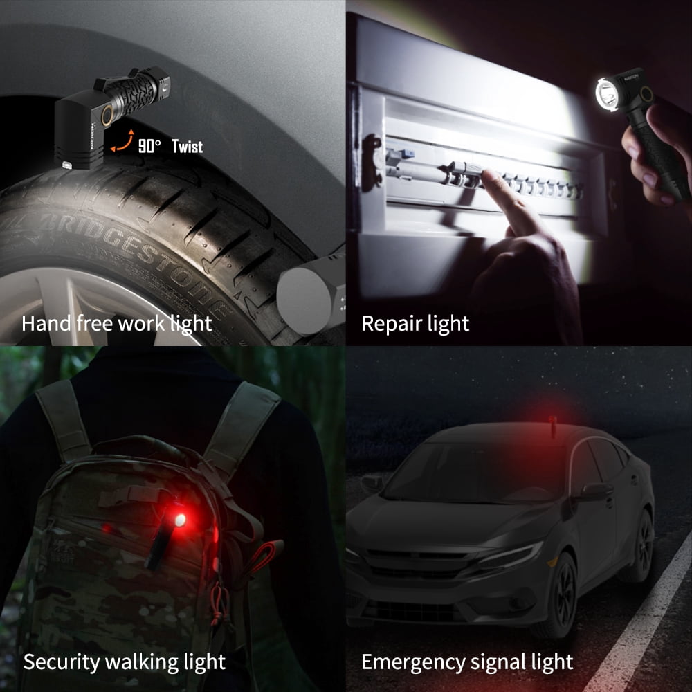 NICRON L71 Flashlight, 1800 High Lumens Super Bright Rechargeable Flashlight for Outdoor Camping Emergency