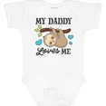 thumbnail image 3 of Inktastic My Daddy Loves Me with Sloth and Hearts Boys or Girls Baby Bodysuit, 3 of 5