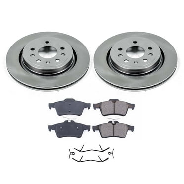 Ultimate Brakes Rear Ceramic Brake Pad and Rotor Kit with Hardware WM80141