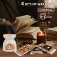 thumbnail image 4 of SCENTORINI Wax Melts, Warm Fireplace Wax Cubes Strong Scent, Long Lasting Scented Wax Melts for Warmer, 1.25oz (4-Pack), 4 of 7