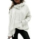 thumbnail image 1 of Sudadera con capucha para mujer, sudadera con capucha de manga larga, jersey de punto, jersey de cuello alto de gran tamaño para mujer, jersey de punto elegante para otoño e invierno (XL), 1 of 6