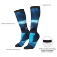 thumbnail image 4 of Rateoe Colorful Ocean Whale Pattern Women’s Knee High Crew Socks,Trouser Socks Comfortable, Breathable, Moisture-Wicking and Soft, 4 of 6