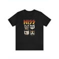 thumbnail image 2 of Playera Hombre The LabelComfy Cotton Men's Cat Pattern Casual Street Style Stretch Round Neck T-shirt For Summer Tee For Adult, Men, Women, Teen, Teenager, Adolescent, YouthFather's Day, Mother's Da, 2 of 8
