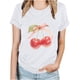 thumbnail image 4 of Blusas de Manga Corta para las Mujeres Divertida Impresión Cuello Redondo Camiseta Vintage, Blusas de Primavera para las Mujeres, 4 of 9