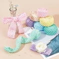 thumbnail image 5 of 15 Yards 1.5" Wide Elastic Crochet Headband 7 Macaroon Color Ribbon Crochet Stretch Trim for Hair Accessories and Tutus Dresses, 2.18 Yards per Roll, 5 of 9