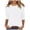 White, variant on COMVALUE 3/4 Length Sleeve Womens Tops Casual Loose Fit Crewneck T Shirts Cute Solid Three Quarter Length Tunic Tops Grey for Size XL