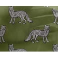 thumbnail image 4 of oneOone Georgette Viscose Fabric Fox Block Printed Fabric 1 Yard 42 Inch Wide, 4 of 4