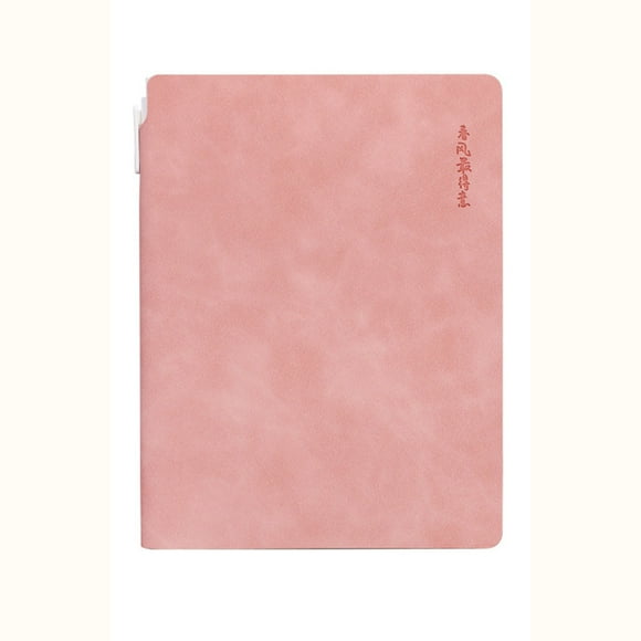 Xihbxyly Cuaderno de Piel de Oveja, Tamaño A5, Diseño Práctico, Portátil E Impermeable, Funda de Piel de Cordero Suave, Bolígrafo Incluido, Planificador de Estudios para Estudiantes, Diario para Reun