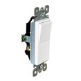 thumbnail image 4 of [Paquete de 10] Interruptor de luz basculante de paleta decorativa de 3 vías, 3 cables, conexión a tierra de 15 A, 120 V-277 V, blanco, 4 of 5