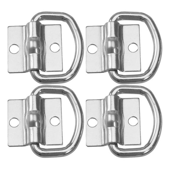 IBASETOY 4pcs Heavy Duty Trailer D Rings for Truck Bed Anchoring Galvanized Iron in Logistics Industry