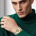 thumbnail image 4 of Reloj de Pulsera Para Hombre, Original A Estrenar Correa Metalica Hombre, Moderno, Casual, Deportivo Reloj de Pulsera,Reloj Digital Multifuncional para Hombres, Deportes, Correr B,metal, 4 of 6