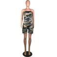 thumbnail image 2 of Women's Summer Fashion Wrapped Chest Camouflage Mid-waist Jumpsuit, 2 of 2