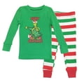 Dr. Seuss Boys Toddler Grinch Merry Grinchmas! 2 Piece Tight Fit Pajama