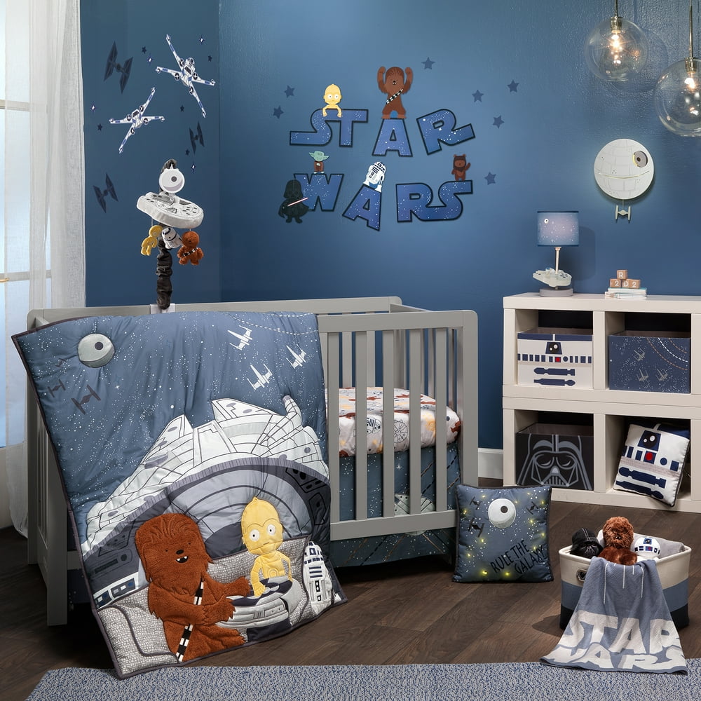 Lambs & Ivy Star Wars Signature Millennium Falcon 4Piece Baby Crib