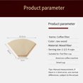 thumbnail image 2 of Conical Coffee Filter Paper | 100-Pack | Thickened Wood Pulp | Fan Shape for Even Extraction | Compatible with American & Hand Drip Coffee Makers | Natural Taste & Enhanced Aroma, 2 of 9