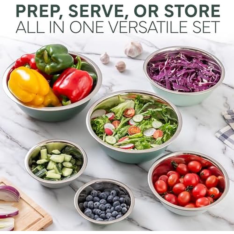 Cook With Color 6-Piece Stainless Steel Nesting Bowls photo 3
