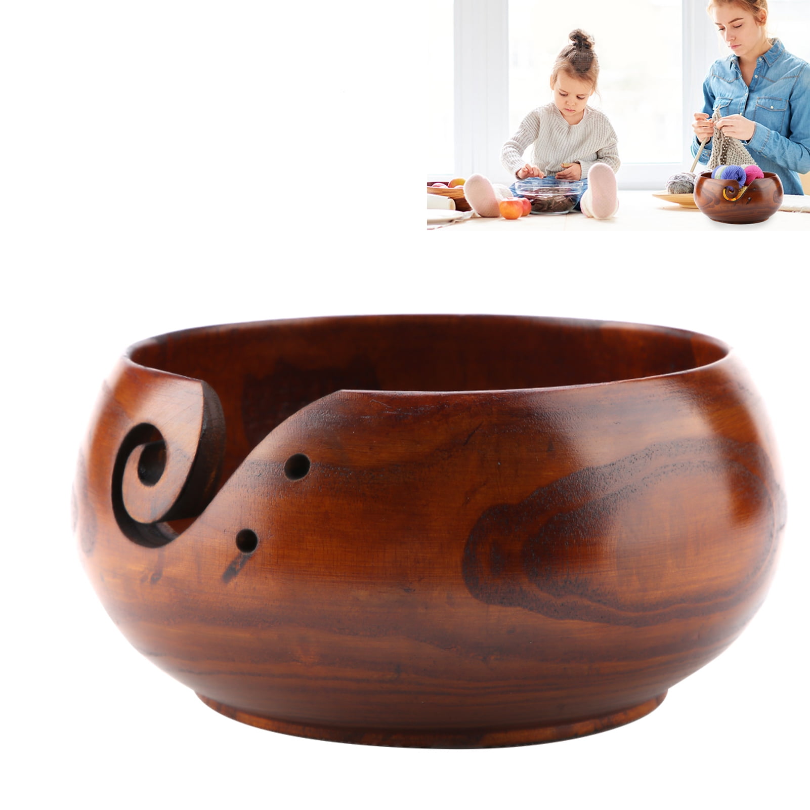 Round Crochet Bowl, Yarn Bowl, For Crocheting For  Knitting