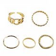 thumbnail image 1 of 5PCS Knuckle Rings Set Delicate Fashion Joint Finger Rings Nail Rings Jewelry, 1 of 10