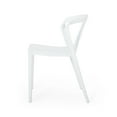 thumbnail image 6 of GDF Studio Janely Outdoor Modern Stacking Dining Chairs, Set of 2, White, 6 of 8