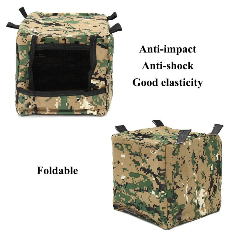 Foldable Camo Hunting Slingshot Target Box Recycle Shooting Catapult Practice 