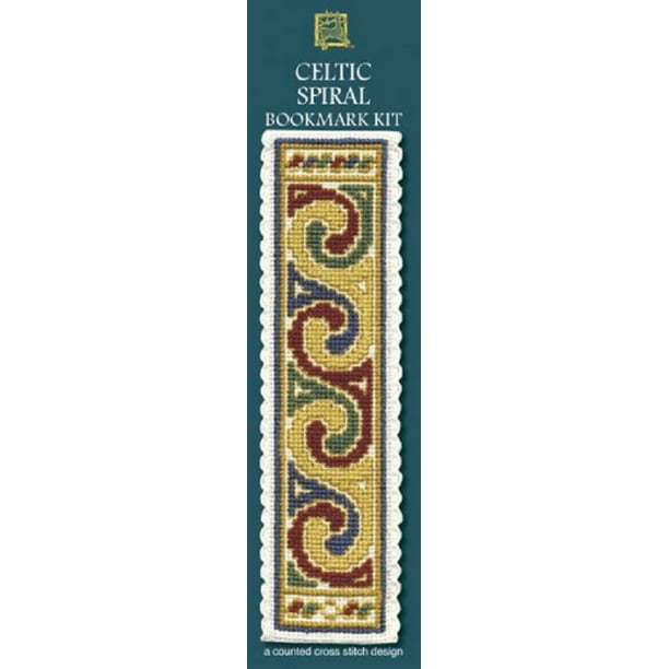 Textile Heritage Counted Cross Stitch Bookmark Kit Celtic Spiral Cream Textile Heritage Counted Cross Stitch Bookmark Kit Celtic Spiral Cream