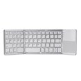 thumbnail image 2 of Plegable Inalámbrico Portátil Bluetooth 3.0 Panel Táctil Plegable - Plata Sunnimix Teclado Bluetooth plegable, 2 of 8