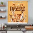 thumbnail image 5 of Orange Deer Sheer Curtains 108 Inches Extra Long, Wildlife Animals Rustic Farmhouse Elk Light Filering Curtains, Privacy Drapes Simi Floor to Veiling Curtain for Living Room Bedroom Window Treatment, 5 of 9