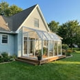 thumbnail image 2 of Palram - Canopia Sun Room 6' x 8' Polycarbonate Walk-In Greenhouse - White - with Roof Vent, 2 of 8
