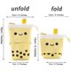 thumbnail image 4 of Cute Pen Pencil Soporte telescópico Pop Up Estuche de papelería, Stand-up Transformer Bag con Smile Face Dot Organizer, Ideal para cosméticos Bolsa de maquillaje Xemadio WMSS-188-5, 4 of 8