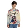thumbnail image 4 of Freedom French Bulldog on Independence Day 4th of July All Over Print 3D Baseball Jacket Dog Lover Gifts Bomber Jacket Softball - 01005, 4 of 6