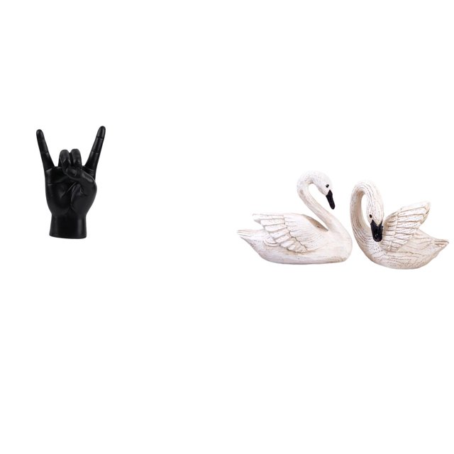 Esculturas Creativas De Resina De Mano Y Cisne, Figuras únicas De Dedos Y Pájaros Para Dormitorio, Oficina, Sala De Estar, Restaurante Y Decoración Navideña.