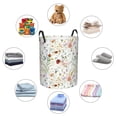 thumbnail image 6 of Fotbe Wildflower Watercolor Laundry Basket with Handles, Waterproof Large Laundry Hamper, Wash Bag for Corner Dorm, Rolling Laundry Basket with Handles-Medium, 6 of 8