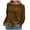 Coffee, variant on Tops Women Long Sleeve Size Neck Blouse Holiday Tops Wedding Guest Tunic Shirts (Pink, S)
